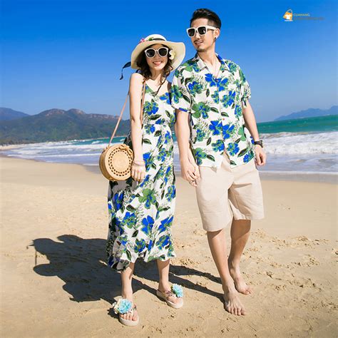 Chọn đồ đi Biển Cho Cặp đôi Nhóm Gia đình Hot Trend 2020 Đồng Phục Dũng Hương