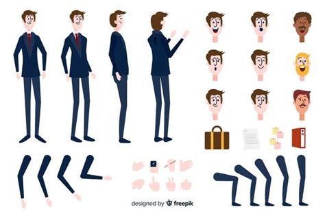 Download Cartoon Businessman Character Template for free | Character ...