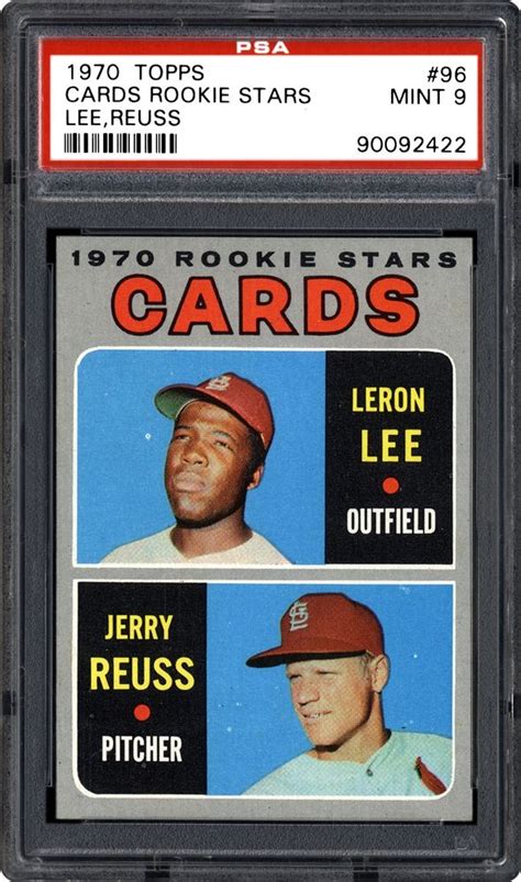 The 1970 topps baseball card set is a sneaky son of a gun. Auction Prices Realized Baseball Cards 1970 Topps Cards Rookies L.Lee/J.Reuss