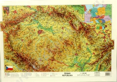 Mapy A3 Čr Kraje Fyzická Seznamzbožícz