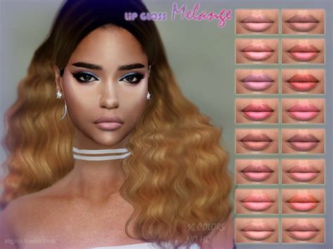 Lip Gloss Melange By Angissi At Tsr Sims 4 Updates