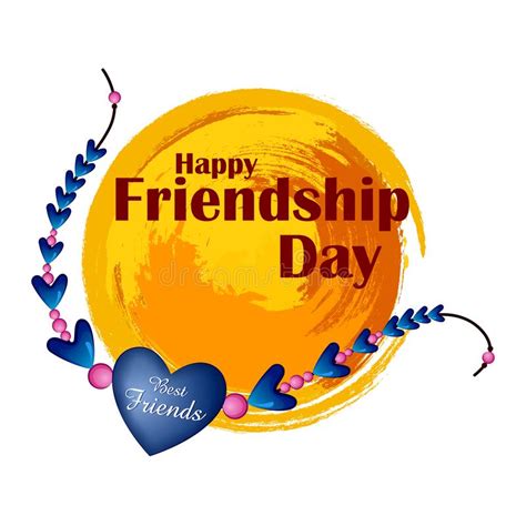 Happy Friendship Day Greeting Background Template For Banner Design