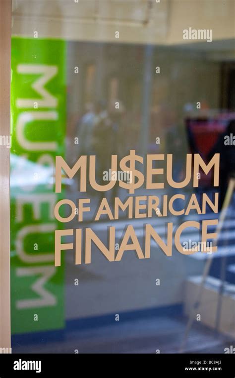 Museum Of American Finance In Downtown Manhattan New York Stock Photo