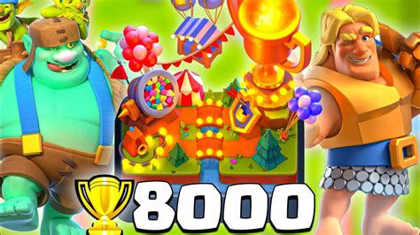 Top Ladder Push To 8000 Trophies Clash Royale Youtube