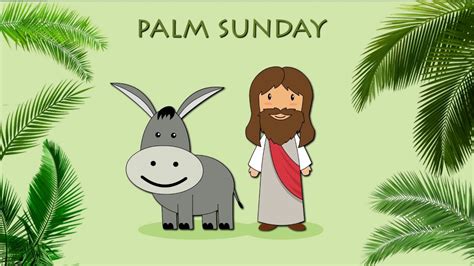 Cartoon Palm Sunday Easter Season Greeting Youtube