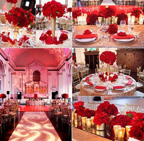 In Red Wedding Reception Decorations Red Wedding Receptions Wedding
