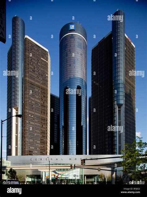 Usa Michigan Detroit General Motors Corporate Headquarters In The