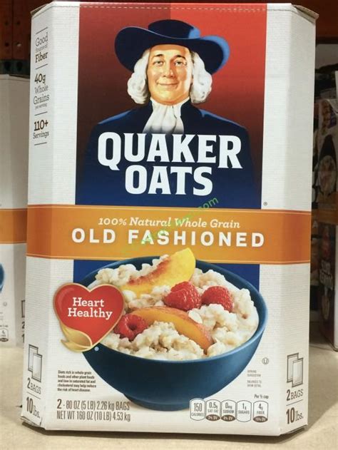 Item 1 of 3 is selected. Quaker Old Fashioned Oatmeal 2/5 Pound Bag - CostcoChaser