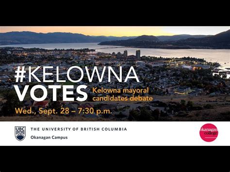 Kelownas Mayoral Candidates Squared Off Wednesday At Okanagan College Kelowna News