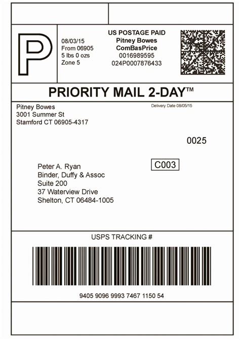 Browse Our Image Of Usps Priority Mail Shipping Label Templat For Free