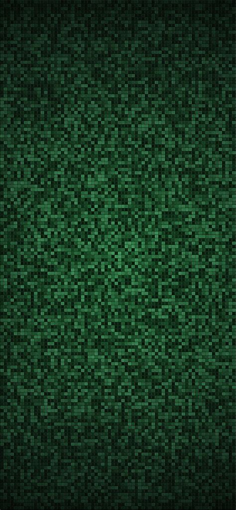 Pixels Abstract Background Green Pattern Texture Hd Phone