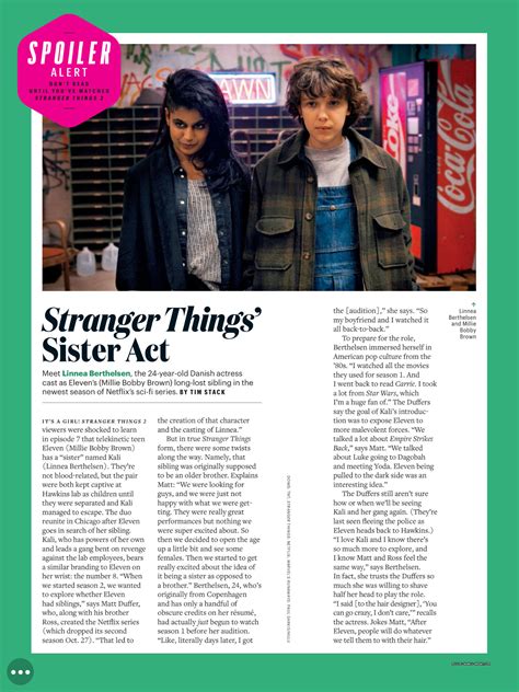 Stranger Things In Entertainment Weekly 2017 Stranger Things Photo