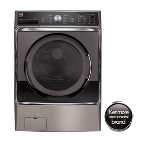 Kenmore Elite 52 Cuft Front Load Washer Metallic Silver 26 41073