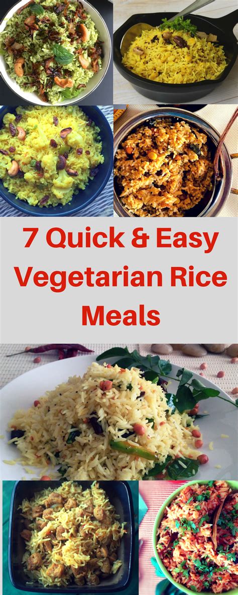 Hi, i'm kare, a vegetarian married to a carnivore. 7 Quick & Easy Vegetarian Rice Meals | Easy vegetarian ...