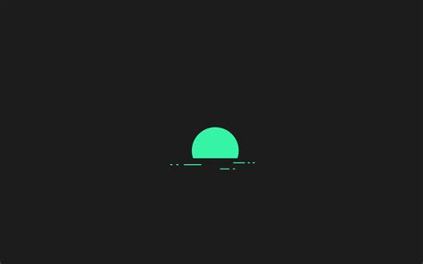 Minimalism Green Sunset Hd Artist 4k Wallpapers Images Backgrounds