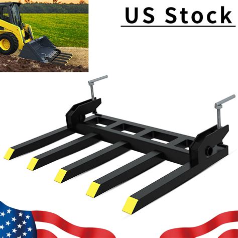 Clamp On Debris Forks To 48 Bucket Heavy Duty Clamp On Pallet Fork