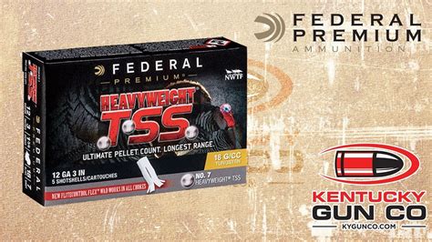 Federal Ammo Heavyweight Tss Turkey 12 Gauge 3 1 34oz 9 Shotgun