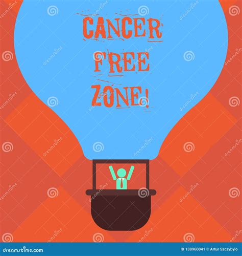 Handwriting Text Writing Cancer Free Zone Concept Meaning Club For