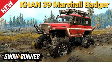 New Khan 39 Marshall Badger Truck In Snowrunner Youtube
