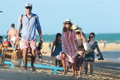 Jessica Alba On Vacation At A Beach In Trancoso Bahia Brazil