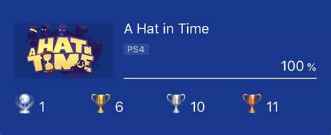 Freely explore giant worlds and recover time pieces to travel to new heights! A Hat in Time #52 - One of the most charming games I've played and a great platformer : Trophies