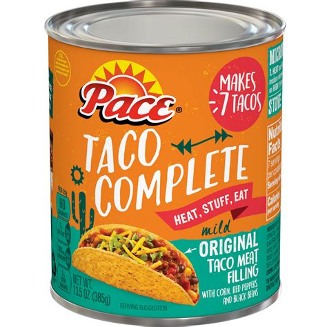 Pace Salsa, Taco Complete Mild Original Taco Filling for ...