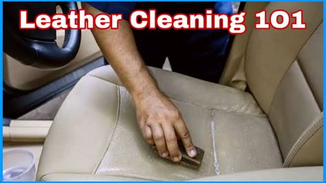 Perfect Way To Clean Car Leather Seats Leather Cleaning 101 Youtube