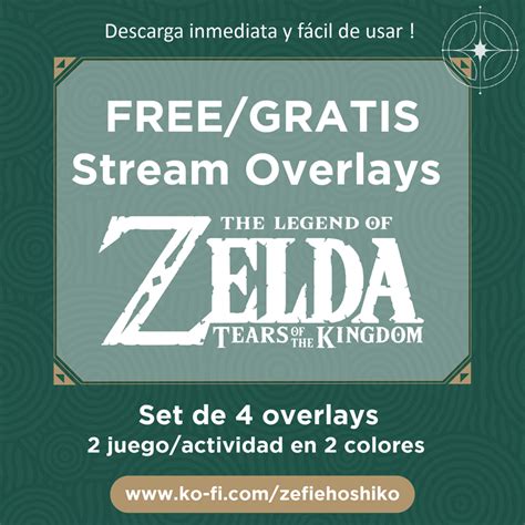 Zelda Overlay Set Para Twitch Streaming Tears Of The Kingdom FREE