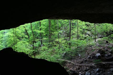 Forest Cave Stock Image Image Of Beauty Hiking Opening 6481587