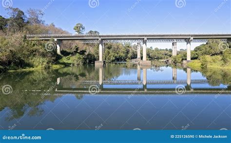 Two Bridges Across A Creek Stock Photo Image Of Bridging 225126590