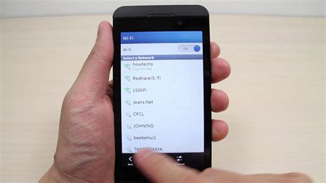 How To Set Up Wi Fi On Blackberry Z10 Youtube