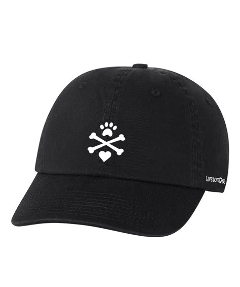 Low Profile Black X Logo Hat Live Love Dogs