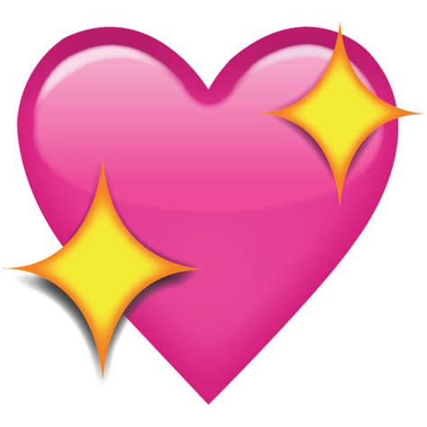 Sparkling Pink Heart Emoji Add A Romantic Touch To Your Messages With