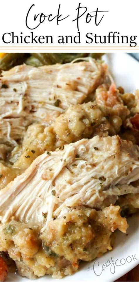 Crock Pot Chicken And Stuffing Also Instant Pot Friendly Recipes