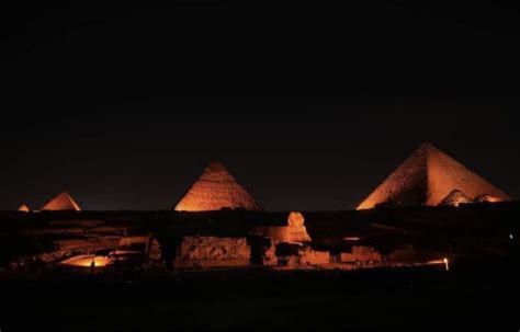 Giza Pyramids Light Up In Orange In Solidarity With Activists Against Gender Based Violence