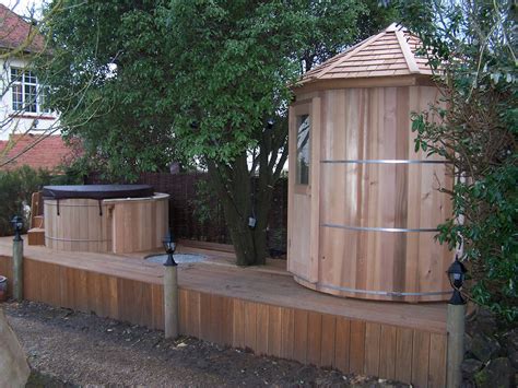 Sauna And Hottub Combo With Shower Hot Tubs Saunas Wooden Saunas Outdoor Sauna
