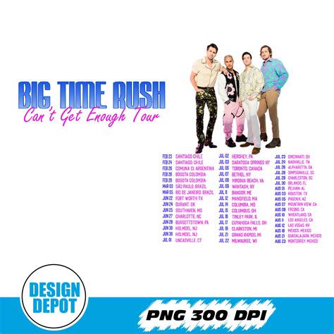 Big Time Rush Band Can T Get Enough Tour Png Pop Music 2023 Inspire