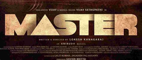 Watch movie trailers and buy tickets online. Master Tamil Movie (2020) | Cast | Crew | Trailer ...