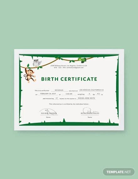 Pet Birth Certificate Designs Templates PDF PSD AI InDesign Free Premium