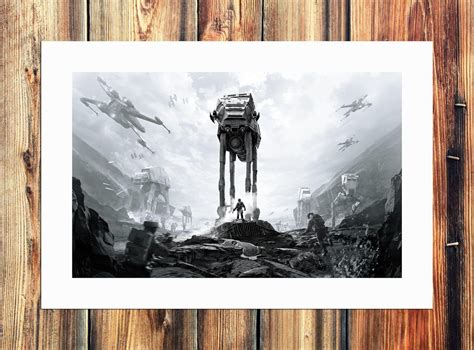 Star Wars At At Canvas Painting Decorating Your Home With Star Wars