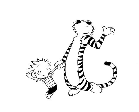 Calvin And Hobbes Coloring Pages Coloring Home