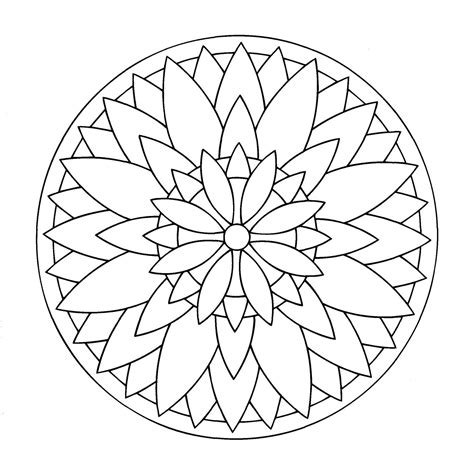Download 248 Easy Printable Easy Mandala Coloring Pages Png Pdf File