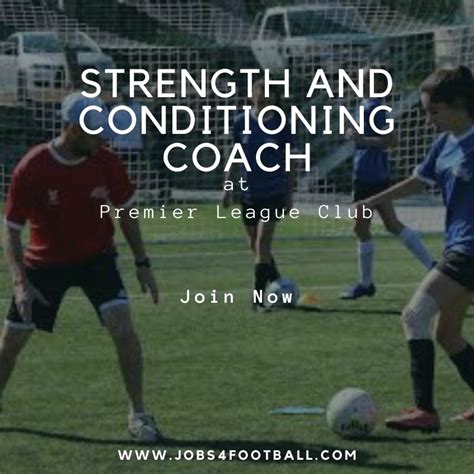 Strength And Conditioning Coach At Premier League Club Jobs4football