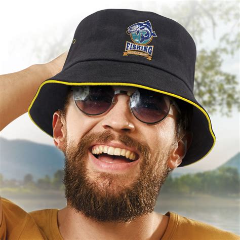 Promotional Coloured Trim Bucket Hats Promotion Products