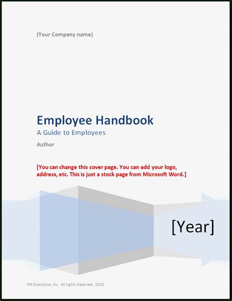 It lets your employees understand. 20 Skillful Employee Handbook Template Word | Employee ...