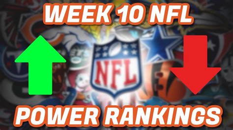 Week 10 Nfl Power Rankings Youtube