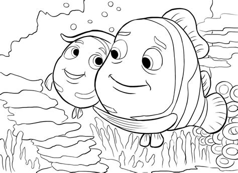 Gambar Sketsa Ikan Nemo Kartun Adzka