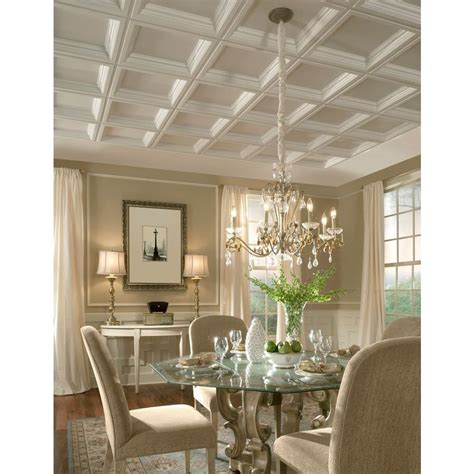 Shop Armstrong Easy Elegance Ceiling Tile Panel Common 24 In X 24 In