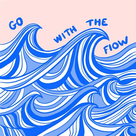 Go With The Flow By Abby Mia Rose In 2023 Abstract Graphic Design