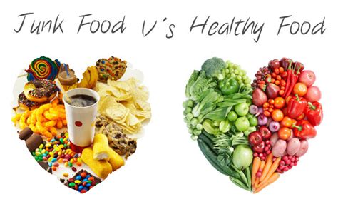 Healthy Food Vs Junk Food The Buzz Archive
